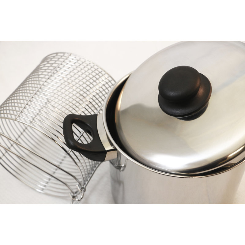 Cook Pro 6 qt. Stainless Steel All In One Stovetop Deep Fryer & Stock